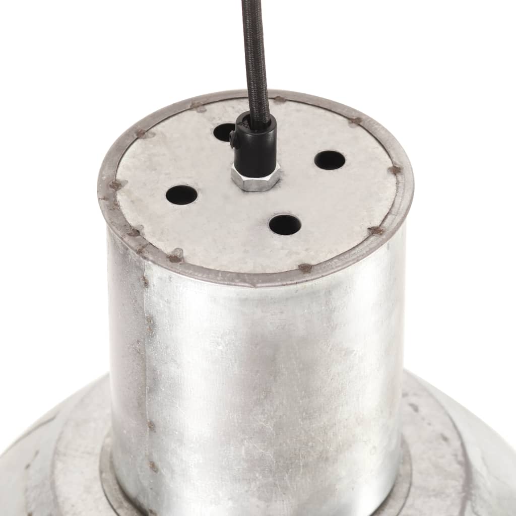 vidaXL Hanging Lamp | Silver | Iron with silver coating | Medium | Industrial