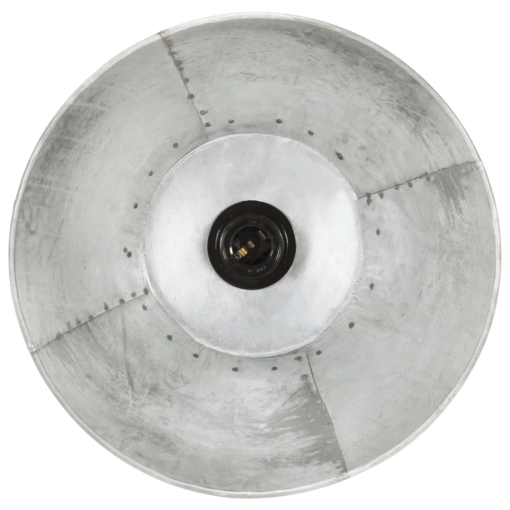 vidaXL Hanging Lamp | Silver | Iron with silver coating | Medium | Industrial