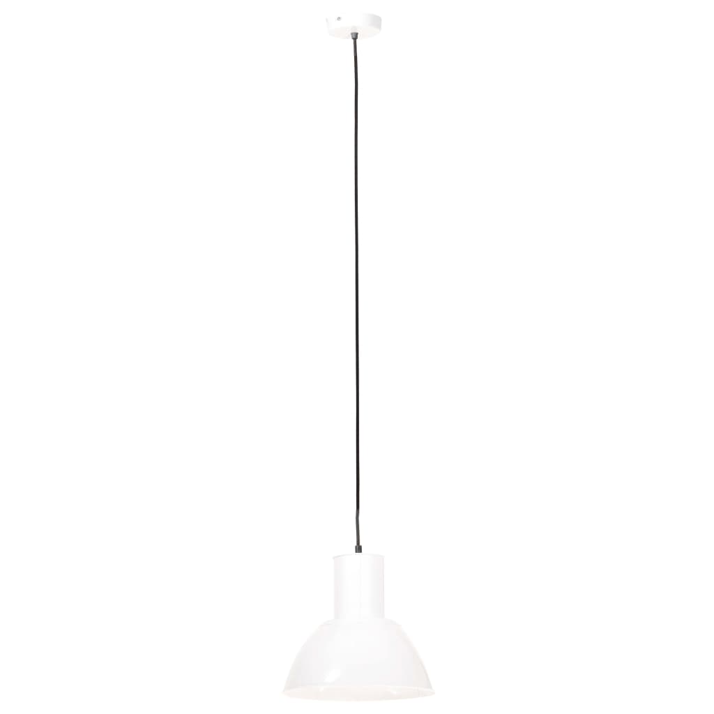 vidaXL Hanging Lamp 25 W White Round 28.5 cm E27
