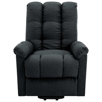 vidaXL Stand-up Massage Recliner Dark Grey Fabric