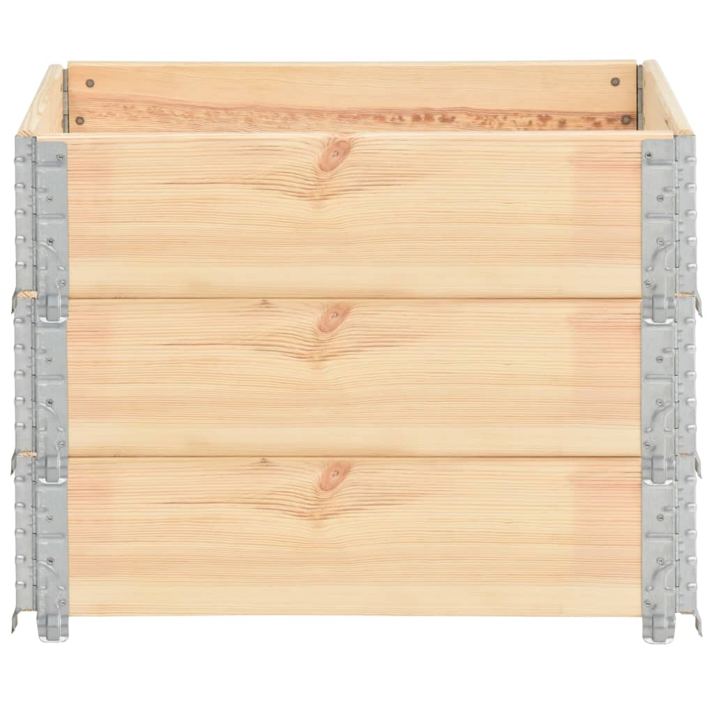 vidaXL Raised Beds 3 pcs 60x80 cm Solid Pine Wood (310049)