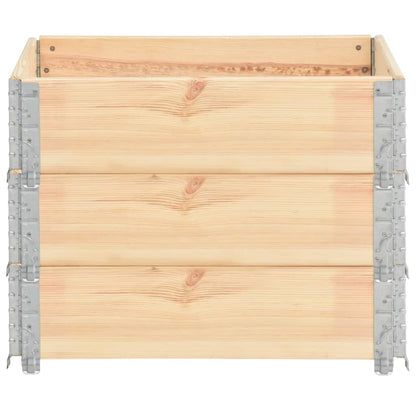 vidaXL Raised Beds 3 pcs 60x80 cm Solid Pine Wood (310049)