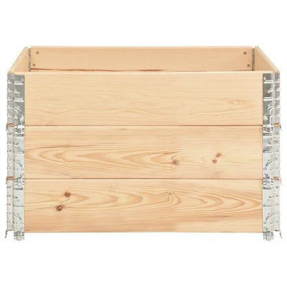 vidaXL Raised Beds 3 pcs 100x100 cm Solid Pine Wood
