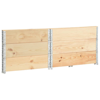 vidaXL Raised Beds 3 pcs 100x100 cm Solid Pine Wood