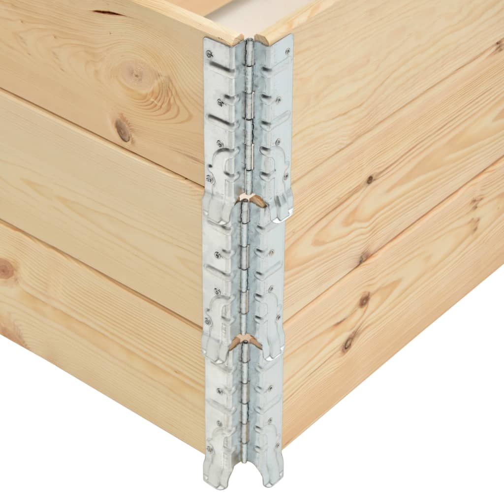 vidaXL Raised Beds 3 pcs 100x100 cm Solid Pine Wood