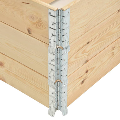 vidaXL Raised Beds 3 pcs 100x100 cm Solid Pine Wood