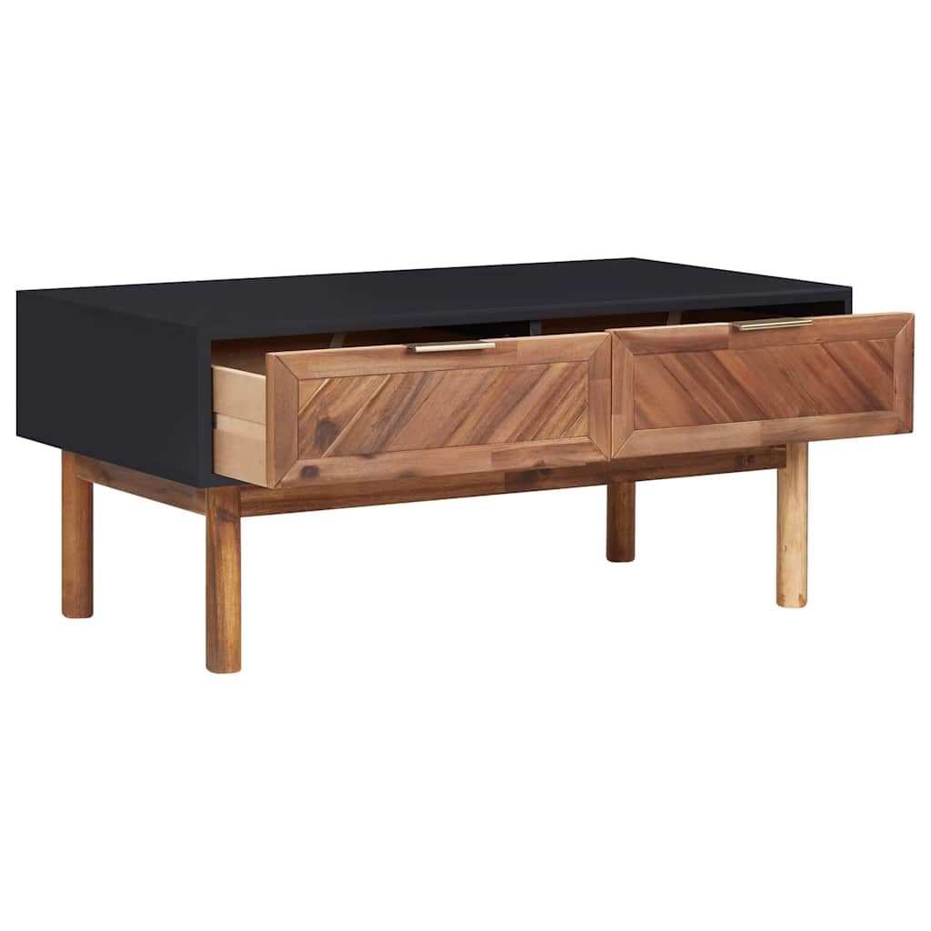289908 vidaXL Coffee Table 90x50x40 cm Solid Acacia Wood and MDF