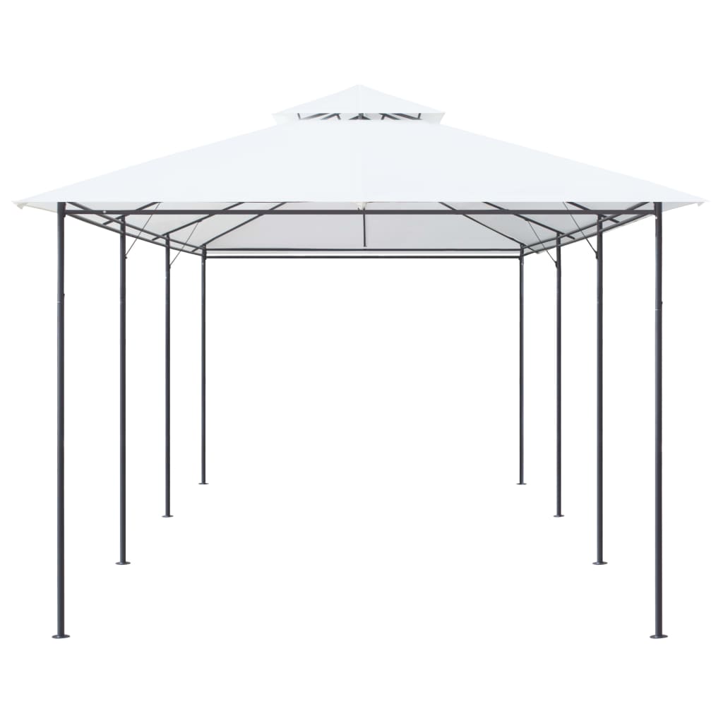vidaXL Gazebo | White | Tubular steel | Large | UV-resistant materials | Gazebo