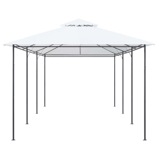 vidaXL Gazebo | White | Tubular steel | Large | UV-resistant materials | Gazebo