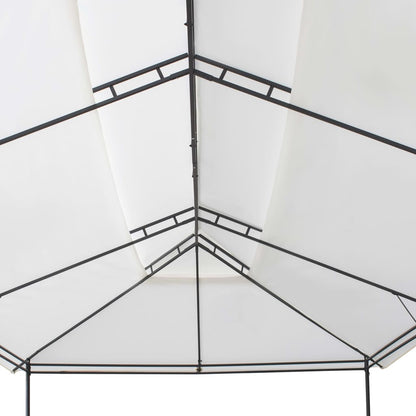 vidaXL Gazebo | White | Tubular steel | Large | UV-resistant materials | Gazebo