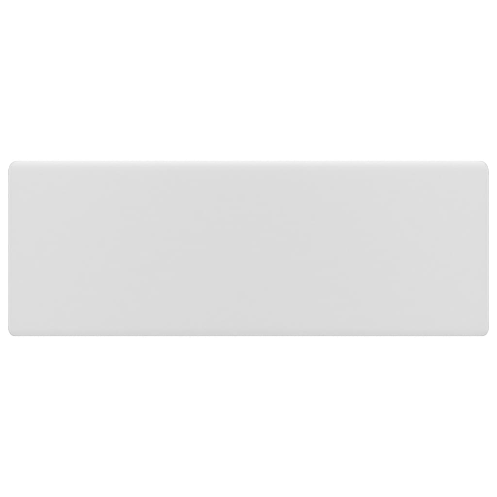 vidaXL Luxury Basin Overflow Square Matt White 41x41 cm Ceramic