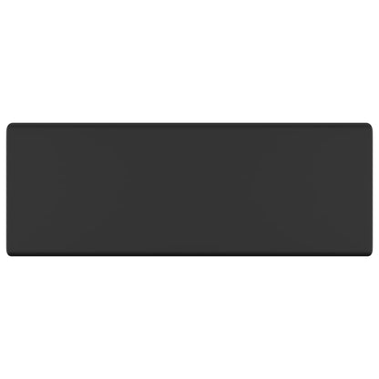 vidaXL Luxury Basin Overflow Square Matt Black 41x41 cm Ceramic