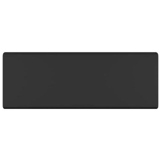 vidaXL Luxury Basin Overflow Square Matt Black 41x41 cm Ceramic