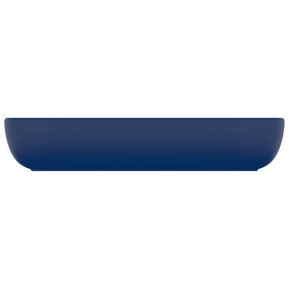 vidaXL Luxury Basin Rectangular Matt Dark Blue 71x38 cm Ceramic
