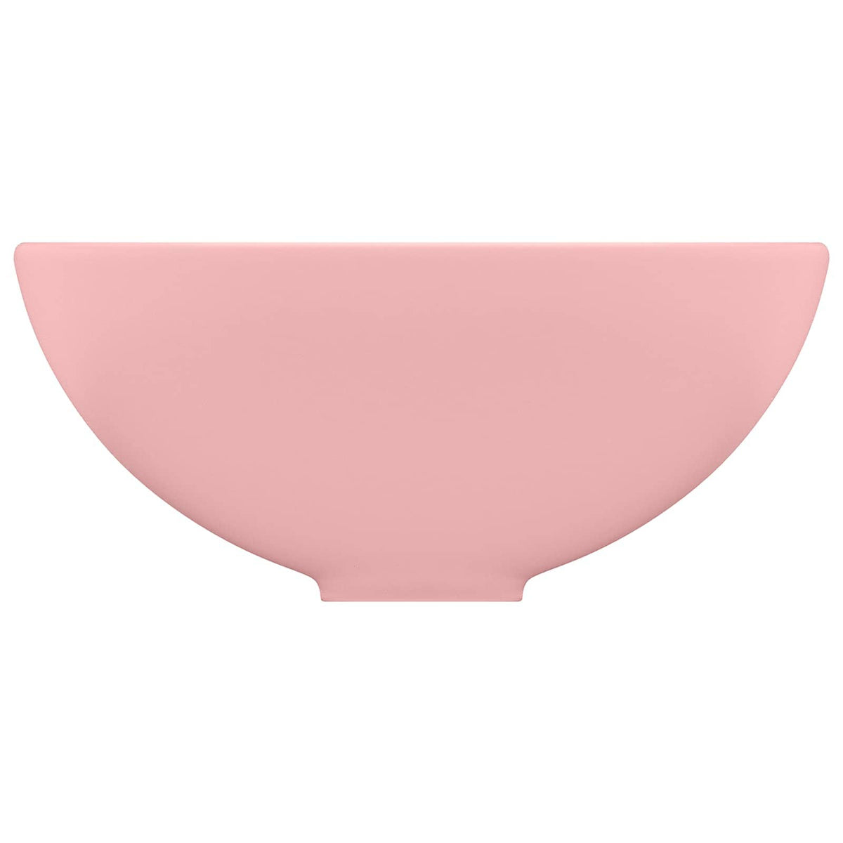 146966 vidaXL Luxury Bathroom Basin Round Matt Pink 32,5x14 cm Ceramic