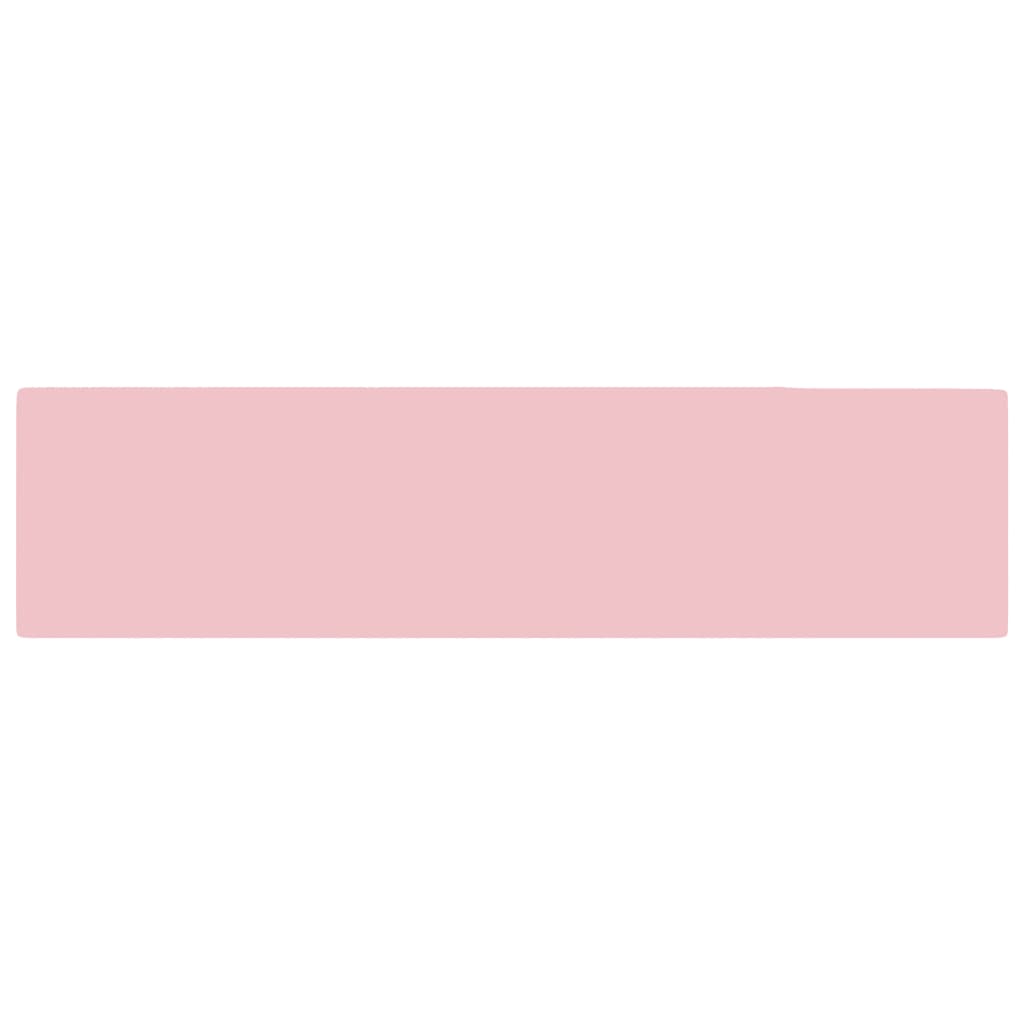 vidaXL Bathroom Sink with Overflow Ceramic Matt Pink