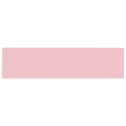 vidaXL Bathroom Sink with Overflow Ceramic Matt Pink