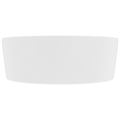 vidaXL Luxury Wash Basin with Overflow Matt White 36x13 cm Ceramic