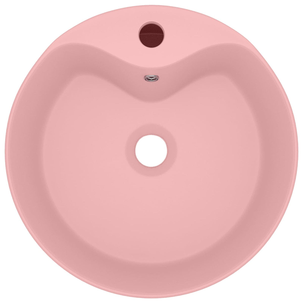 147032 vidaXL Luxury Wash Basin with Overflow Matt Pink 36x13 cm Ceramic