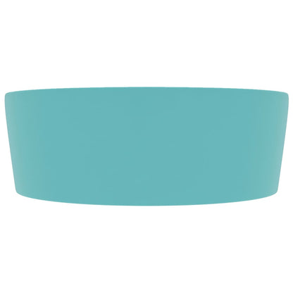 vidaXL Luxury Wash Basin with Overflow Matt Light Green 36x13 cm Ceramic