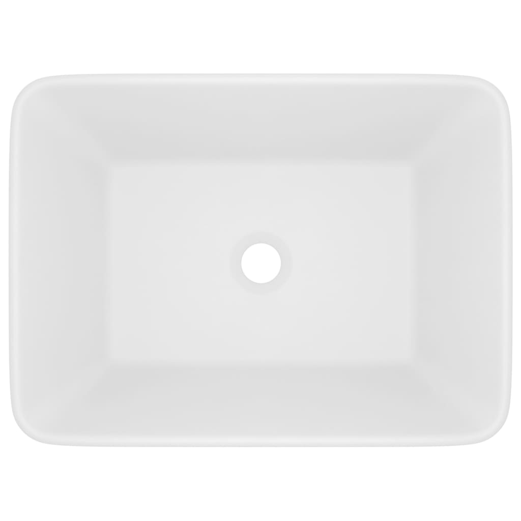 vidaXL Luxury Wash Basin Matt White 41x30x12 cm Ceramic