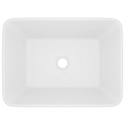 vidaXL Luxury Wash Basin Matt White 41x30x12 cm Ceramic