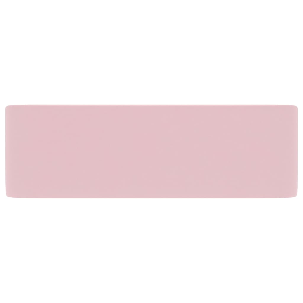vidaXL Luxury Wash Basin Matt Pink 41x30x12 cm Ceramic