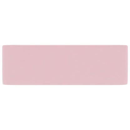 vidaXL Luxury Wash Basin Matt Pink 41x30x12 cm Ceramic