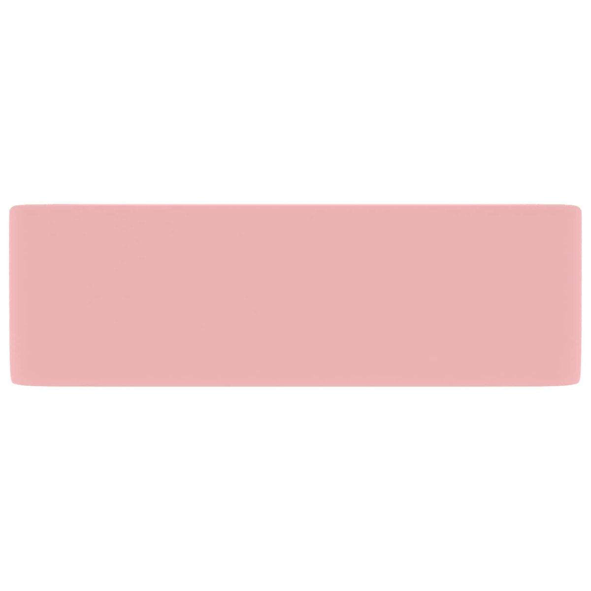 147043 vidaXL Luxury Wash Basin Matt Pink 41x30x12 cm Ceramic