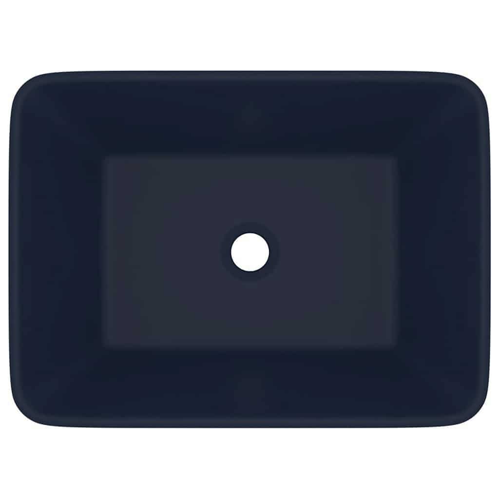 vidaXL Luxury Wash Basin Matt Dark Blue 41x30x12 cm Ceramic