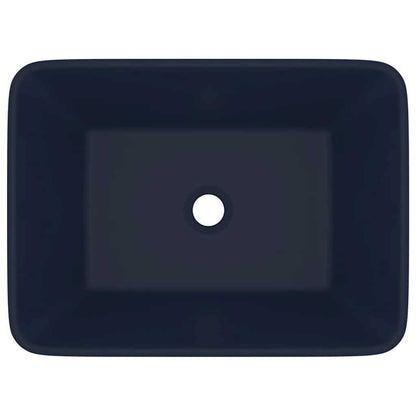 vidaXL Luxury Wash Basin Matt Dark Blue 41x30x12 cm Ceramic