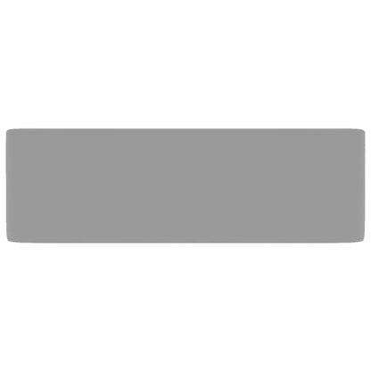 vidaXL Luxury Wash Basin Matt Light Grey 41x30x12 cm Ceramic