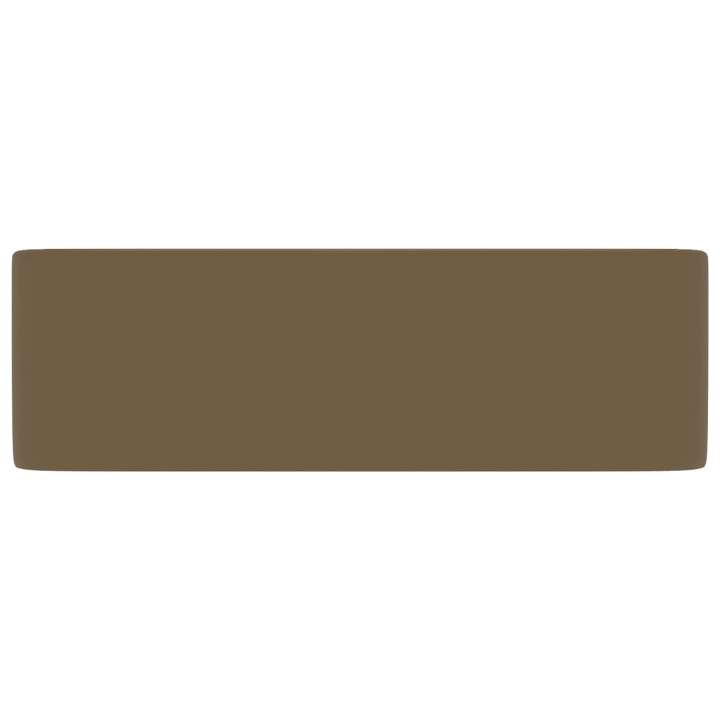 vidaXL Luxury Wash Basin Matt Cream 41x30x12 cm Ceramic