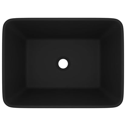 vidaXL Luxury Wash Basin Matt Black 41x30x12 cm Ceramic