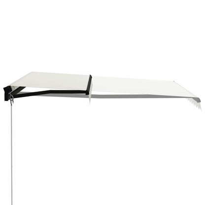 vidaXL Manual Retractable Awning 300x250 cm Cream