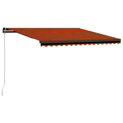 vidaXL Manual Awning with Solar LED 4.5 x 3 m
