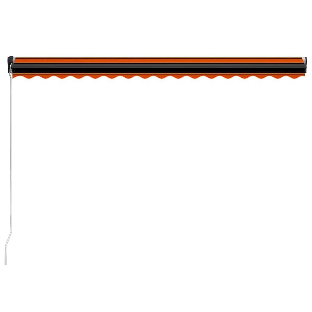 vidaXL Manual Awning with Solar LED 4.5 x 3 m