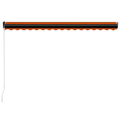 vidaXL Manual Awning with Solar LED 4.5 x 3 m