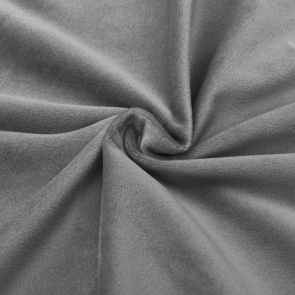vidaXL Blackout Curtains with Rings 2 pcs Grey 54"x95" Velvet