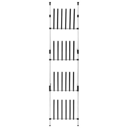 vidaXL Telescopic Boot Rack with Rods Aluminium