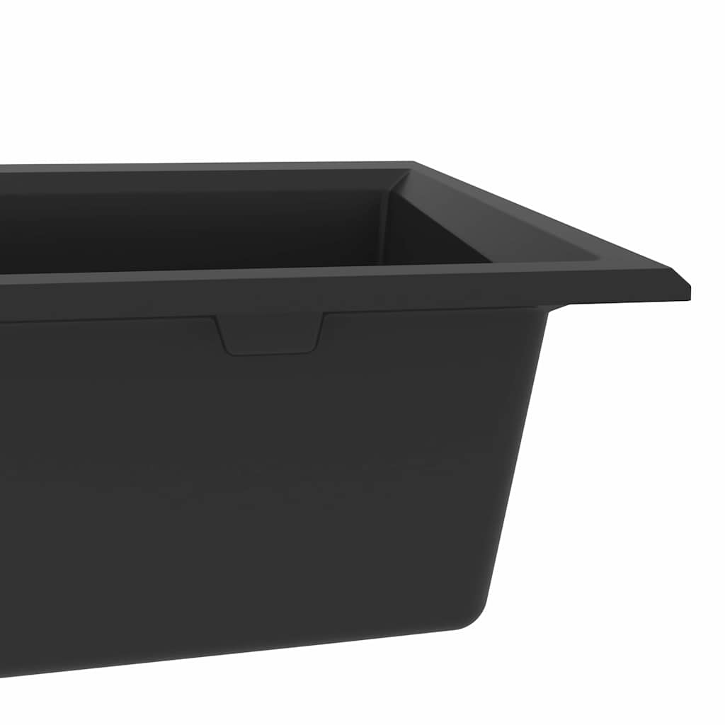 vidaXL Kitchen Sink Black 79 x 50 x 31 cm Granite