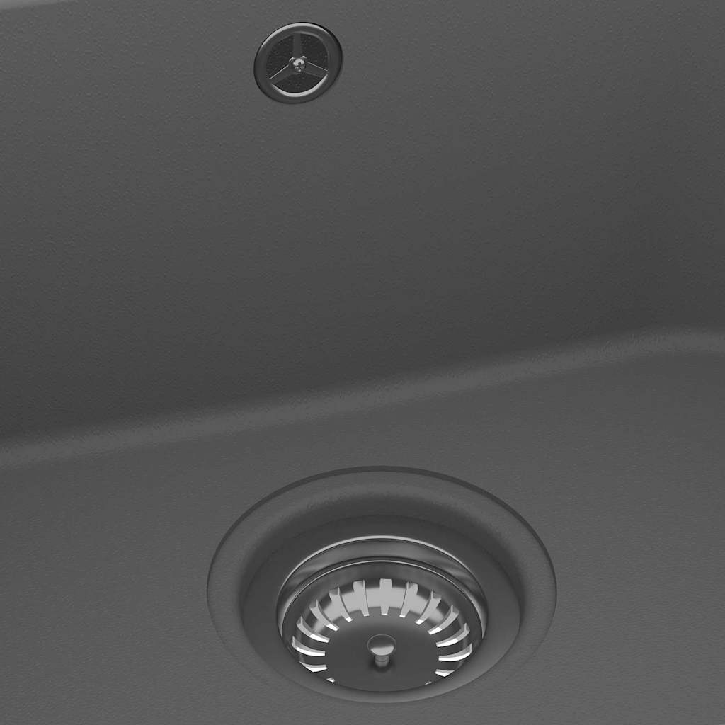 vidaXL Kitchen Sink Grey 76 x 48 x 30 cm Granite