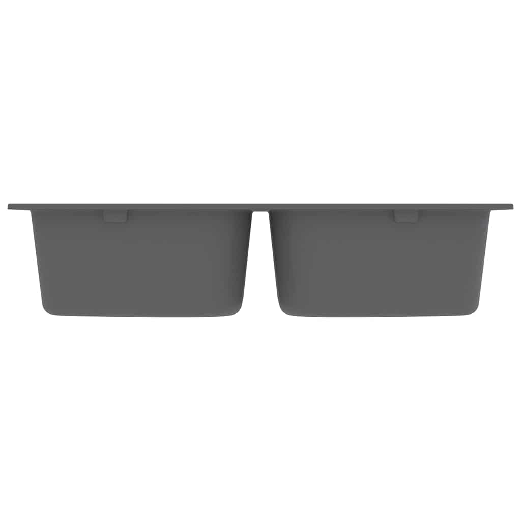 vidaXL Kitchen Sink Grey 76 x 48 x 30 cm Granite