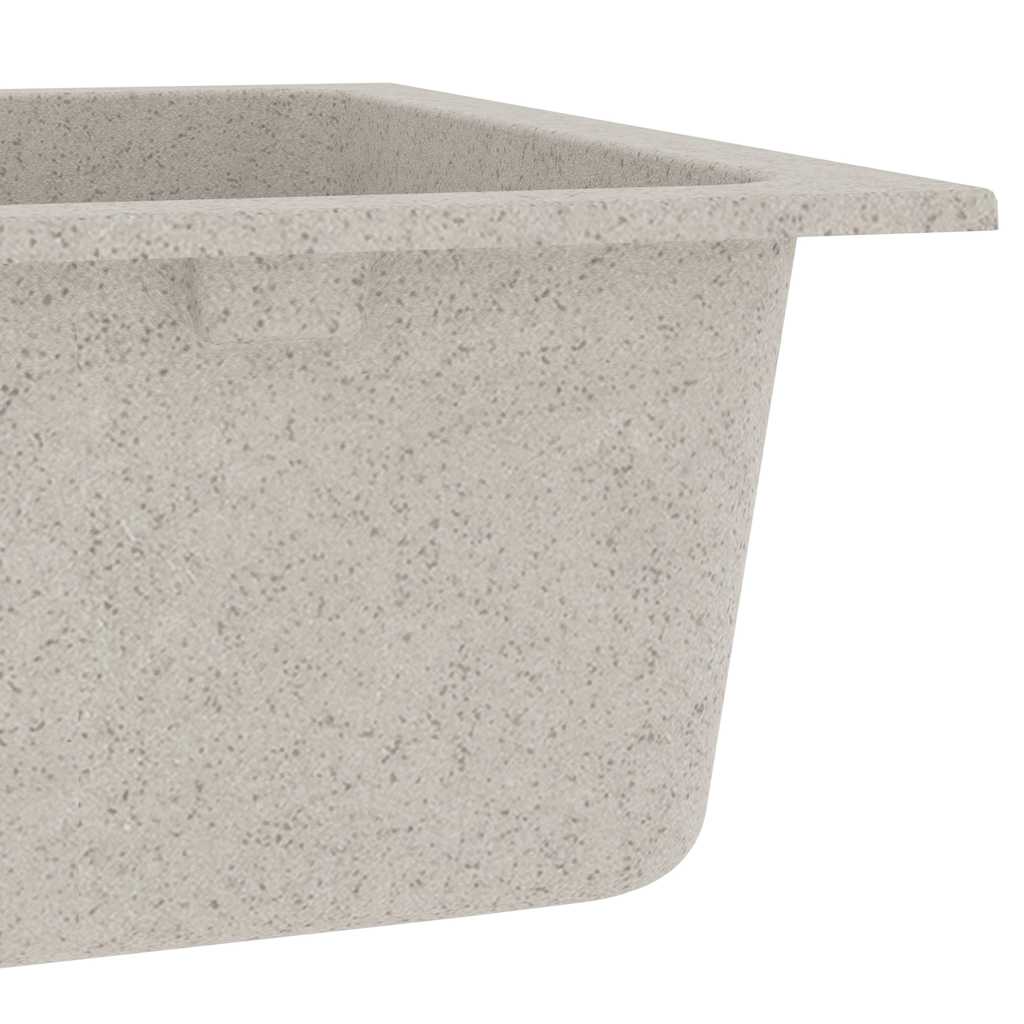 vidaXL Kitchen Sink Beige 76 x 48 x 30 cm Granite
