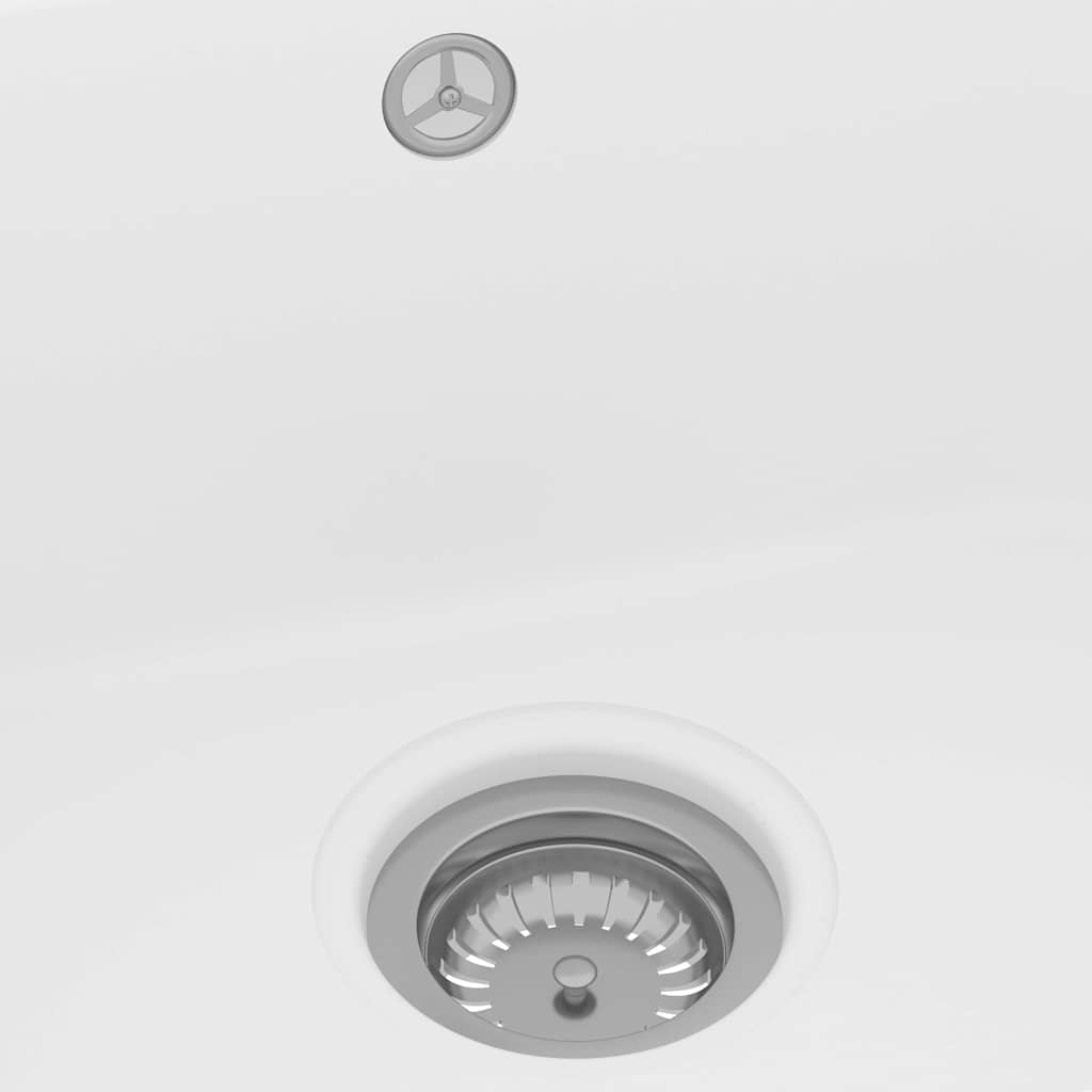 vidaXL Kitchen Sink White 76 x 48 x 30 cm Granite