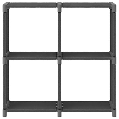 vidaXL 4-Cube Display Shelf Grey 69x30x72.5 cm Fabric