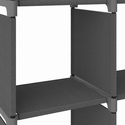 322604 vidaXL 5-Cube Display Shelf Grey 103x30x72,5 cm Fabric