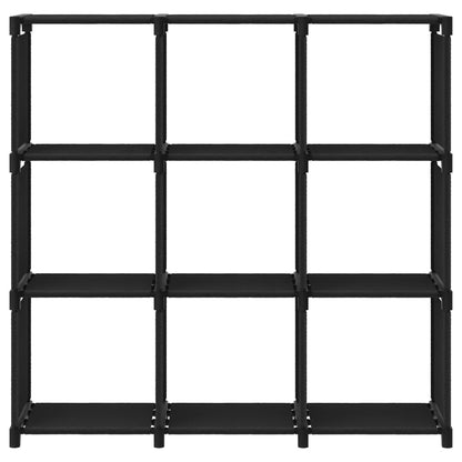 vidaXL 9-Cube Display Shelf Black 103x30x107.5 cm Fabric