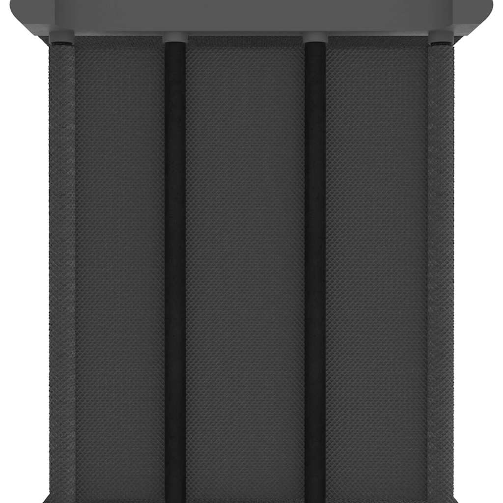 322621 vidaXL 15-Cube Display Shelf with Boxes Grey 103x30x175,5 cm Fabric