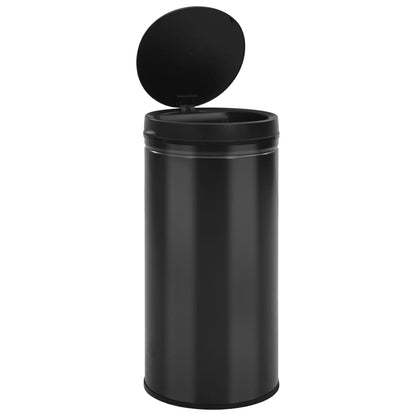 vidaXL Automatic Sensor Dustbin 70 L Carbon Steel Black